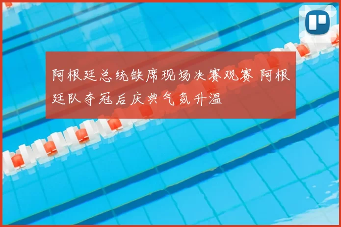 阿根廷总统缺席现场决赛观赛 阿根廷队夺冠后庆典气氛升温